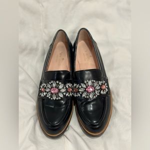 Kate spade “carry too” bejeweled loafers size 7